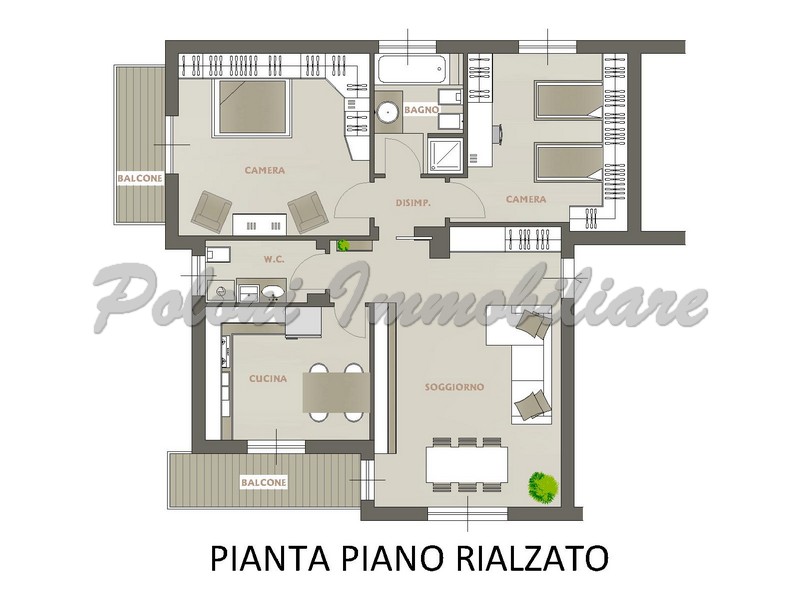 Ponteranica, ampio trilocale 